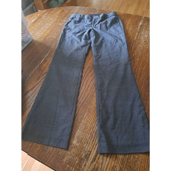Size 6 Banana Republic Grey Ryan Fit Flat Front Pants w Pockets Belt Loops - Picture 1 of 3